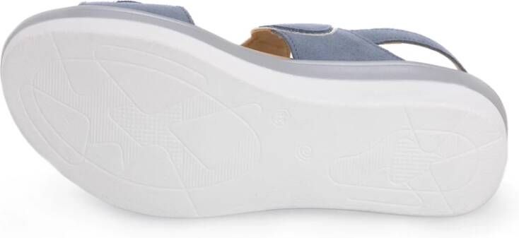 Cinzia Soft Flat Sandals Blauw Dames