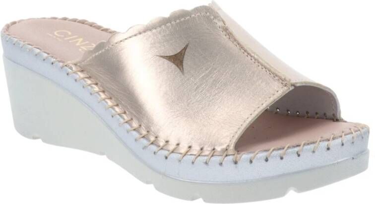Cinzia Soft Flat Sandals Geel Dames