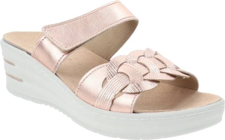 Cinzia Soft Flat Sandals Roze Dames