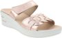 Cinzia Soft Flat Sandals Roze Dames - Thumbnail 2