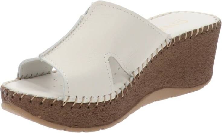 Cinzia Soft Flat Sandals White Dames
