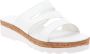 Cinzia Soft Flat Sandals White Dames - Thumbnail 3