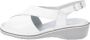 Cinzia Soft Flat Sandals White Dames - Thumbnail 7