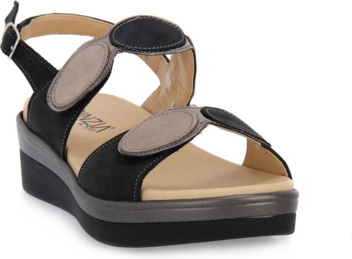 Cinzia Soft Flat Sandals Zwart Dames