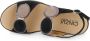 Cinzia Soft Zwarte spiegelfinish platte sandalen Black Dames - Thumbnail 4