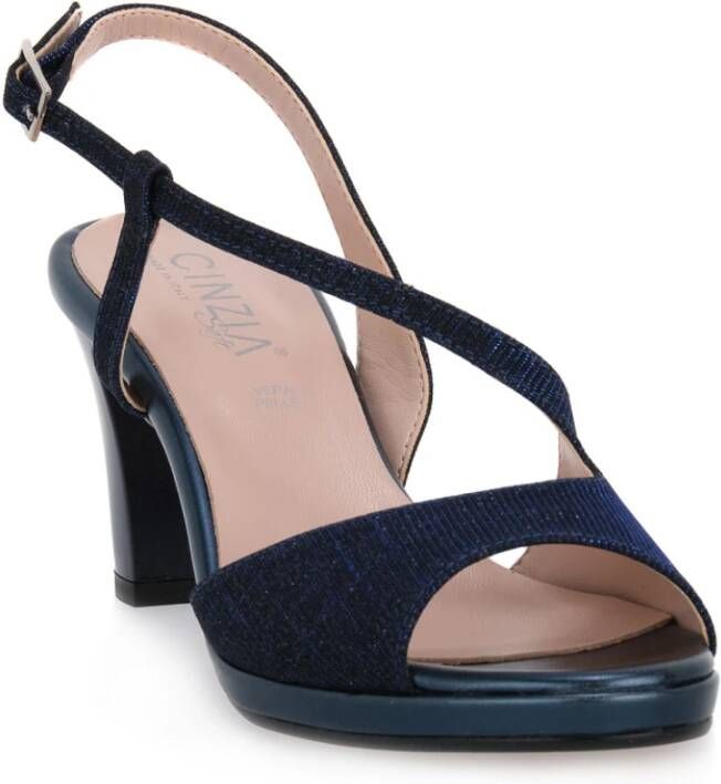 Cinzia Soft High Heel Sandals Blauw Dames