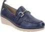 Cinzia Soft Leren Dames Mocassins Slip-On Stijl Blue Dames - Thumbnail 10