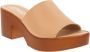Cinzia Soft Leren Damesandalen Slip-On Sluiting Beige Dames - Thumbnail 2