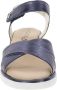 Cinzia Soft Leren Dames Sandalen met Klittenbandsluiting Blue Dames - Thumbnail 3