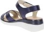 Cinzia Soft Leren Dames Sandalen met Klittenbandsluiting Blue Dames - Thumbnail 6
