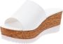 Cinzia Soft Leren Dames Slippers Slip-On Sluiting White Dames - Thumbnail 4