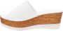 Cinzia Soft Leren Dames Slippers Slip-On Sluiting White Dames - Thumbnail 5