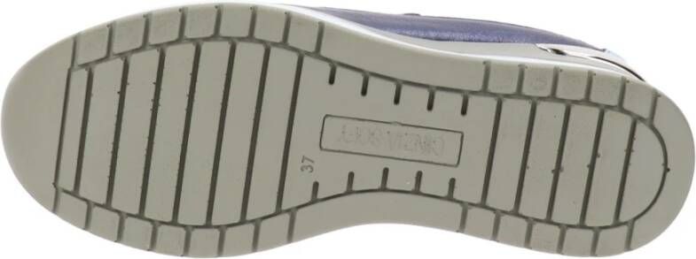 Cinzia Soft Leren Dames Sneakers Stijlvol Comfort Blue Dames