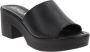 Cinzia Soft Leren Damesandalen Slip-On Sluiting Black Dames - Thumbnail 3