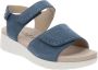 Cinzia Soft Leren Damessandalen met Klittenbandsluiting Blue Dames - Thumbnail 9