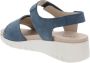Cinzia Soft Leren Damessandalen met Klittenbandsluiting Blue Dames - Thumbnail 13