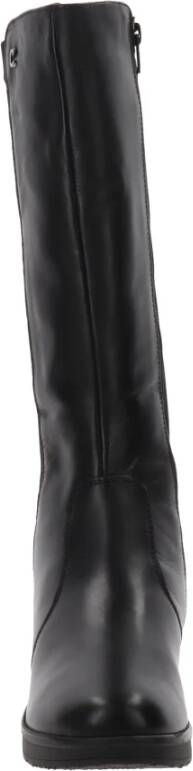 Cinzia Soft Leren en Stoffen Dameslaarzen Black Dames