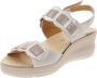 Cinzia Soft Leren Gesp Sandalen Beige Dames - Thumbnail 4