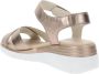 Cinzia Soft Leren Sandalen met Klittenbandsluiting Beige Dames - Thumbnail 6