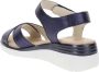Cinzia Soft Leren Dames Sandalen met Klittenbandsluiting Blue Dames - Thumbnail 13