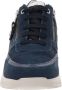 Cinzia Soft Leren Sneakers met Veters en Rits Blue Dames - Thumbnail 4