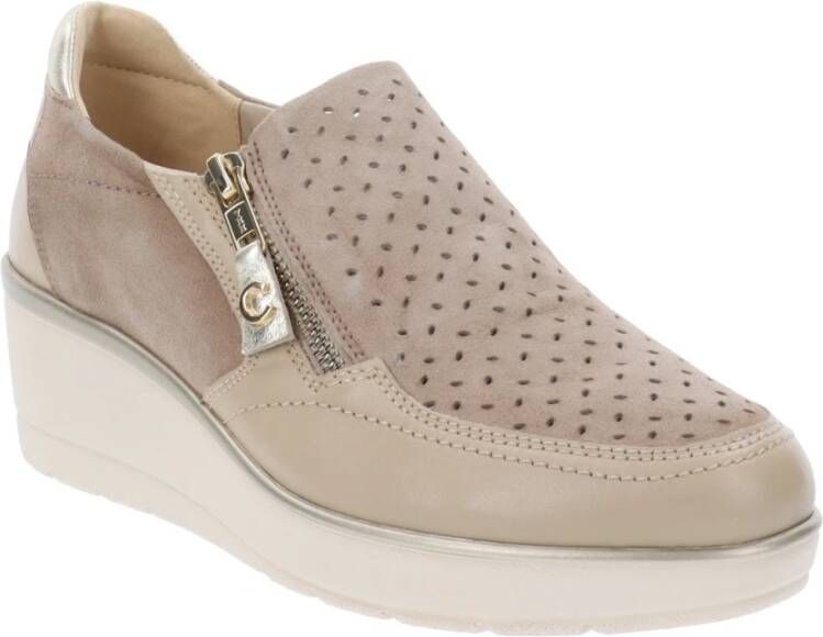 Cinzia Soft Loafers Beige Dames