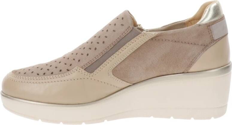 Cinzia Soft Loafers Beige Dames