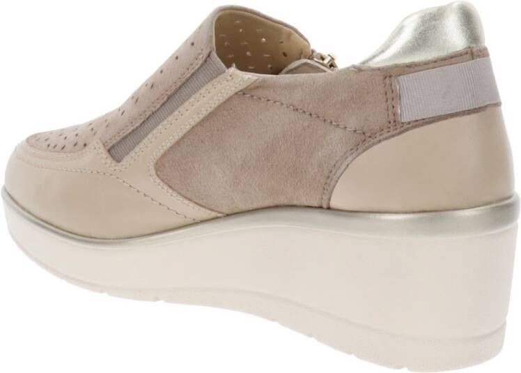 Cinzia Soft Loafers Beige Dames