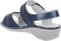 Cinzia Soft Leren Damesandalen Comfort Stijl Blue Dames - Thumbnail 14