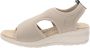 Cinzia Soft Stoffen Dames Sandalen Stijlvol Comfort Beige Dames - Thumbnail 7