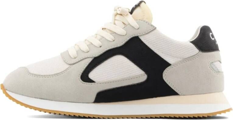 Clae Moderne Microchip Wit Zwart Sneakers