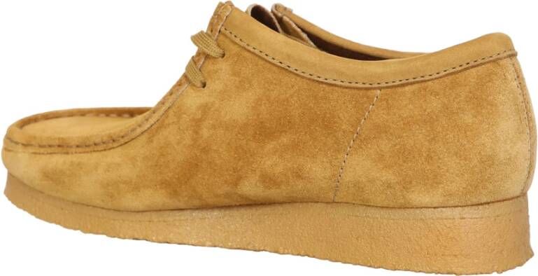 Clarks Almond Toe Suede Wallabee Boots