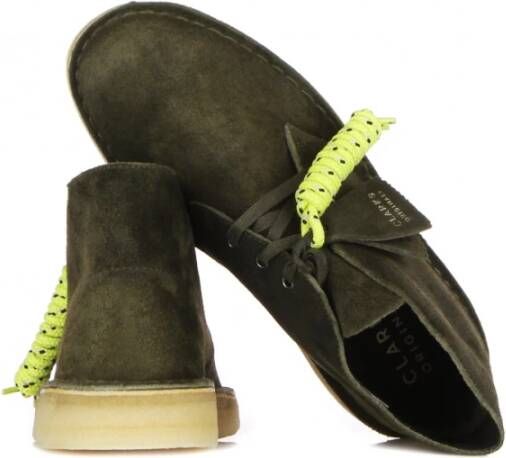 Clarks Ankle Boots Green Heren