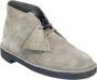 Clarks Stijlvolle Grijze Nubuck Leren Lage Laarzen Grijs Heren - Thumbnail 8