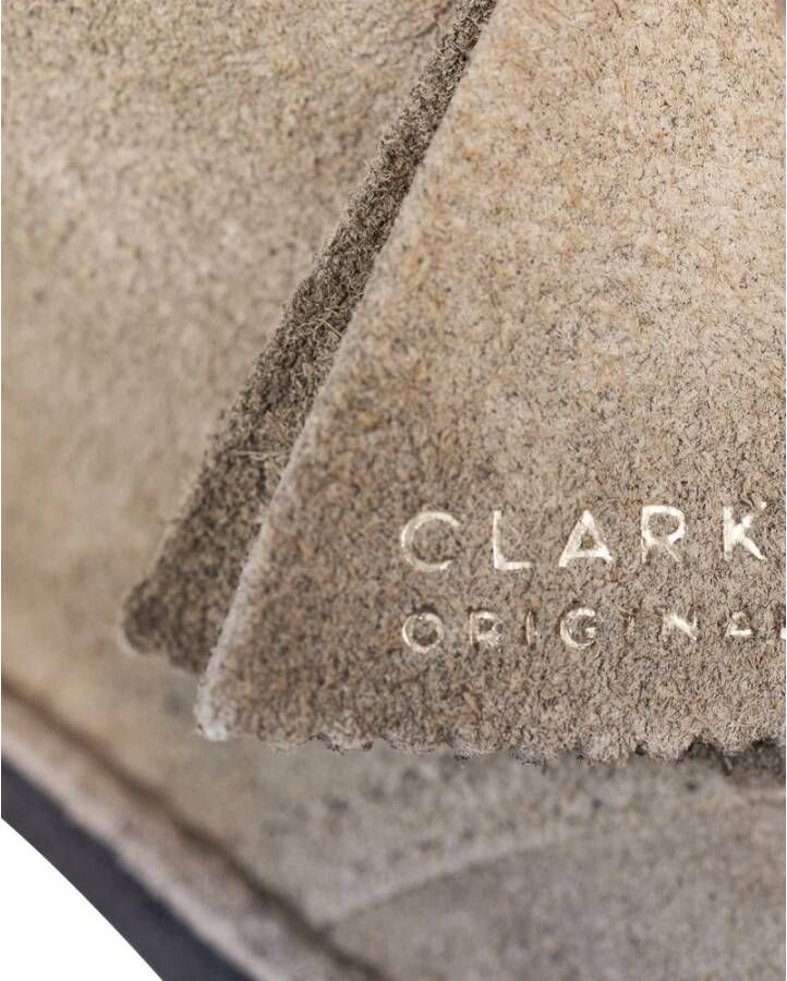 Clarks Grijze Platte Schoenen Grijs Heren