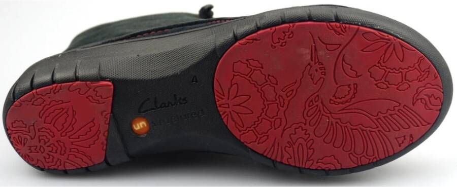 Clarks Stijlvolle leren veterschoenen Zwart Dames