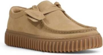 Clarks Beige Suède Pumps voor Mannen Beige Dames