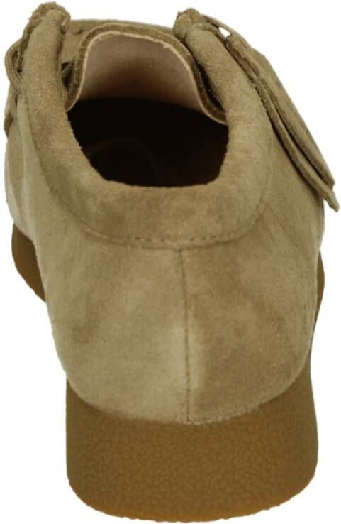 Clarks Beige Suède Sportieve Lage Schoenen