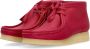 Clarks Berry Leather Wallabee Boot Streetwear Collectie Red Dames - Thumbnail 4