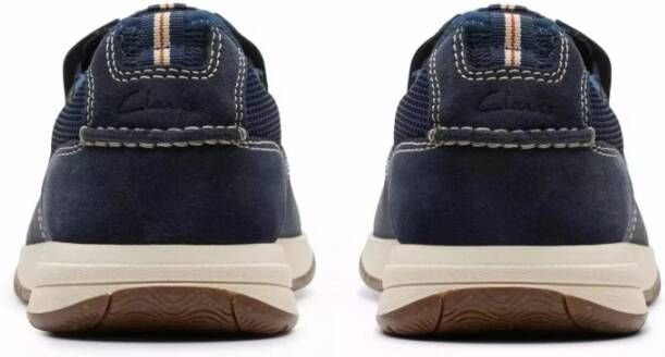 Clarks Blauwe Instap Veterschoen Blue Heren