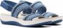 Clarks Blauwe Platte Sandalen voor Vrouwen Blue Dames - Thumbnail 3
