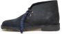 Clarks Blauwe Suède Veterschoenen Blue Heren - Thumbnail 3