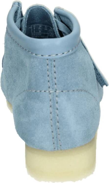 Clarks Blauwe Suède Wallabee Boot