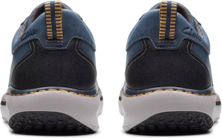 Clarks Blauwe Veterschoen Heren Sneaker Blue Heren
