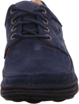 Clarks Blauwe Veterschoenen Blue Heren