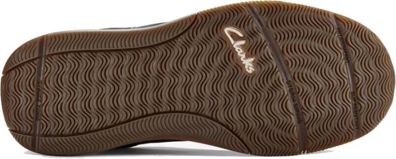 Clarks Blauwe Vetersneaker voor Mannen