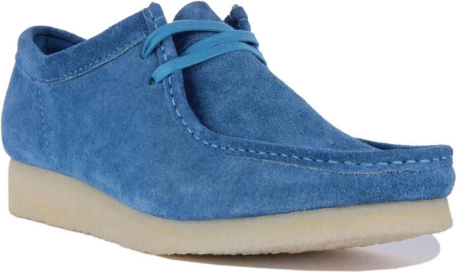 Clarks Blauwe Wallabee Schoenen Heren Blue Heren