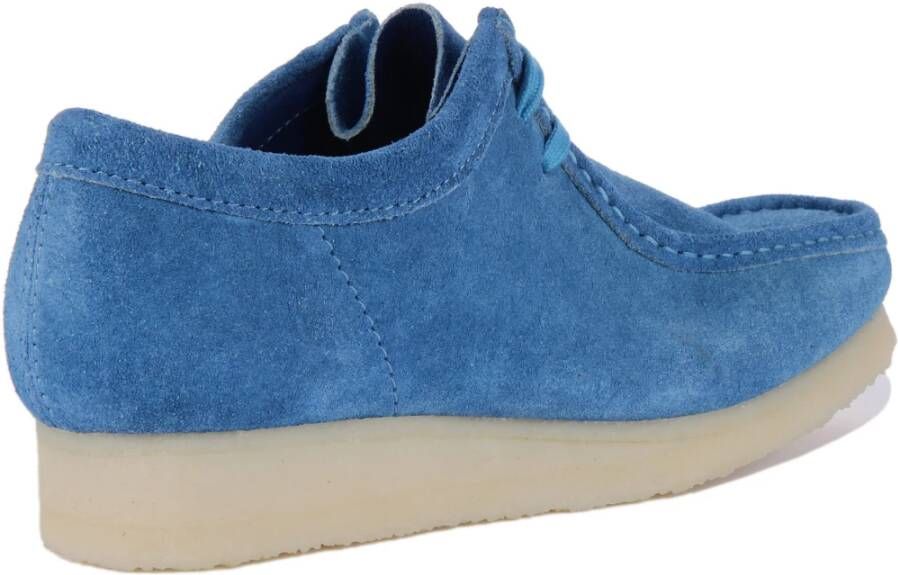Clarks Blauwe Wallabee Schoenen Heren Blue Heren