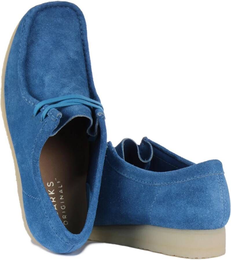 Clarks Blauwe Wallabee Schoenen Heren Blue Heren