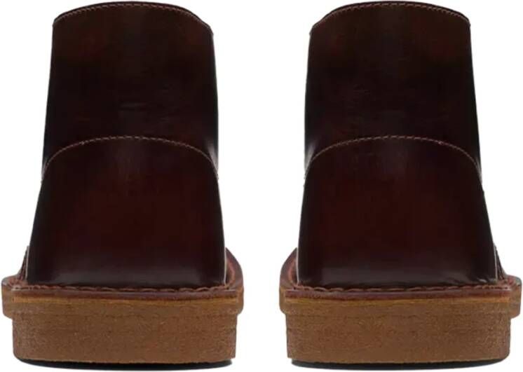 Clarks Bourgondische Leren Wandelschoen Red Dames